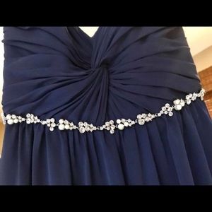 Vibrant navy blue dress